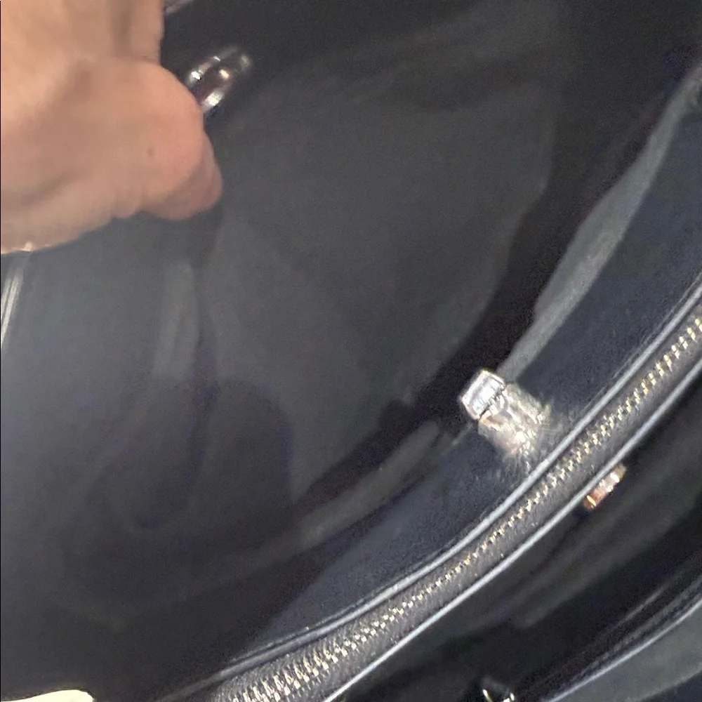 Rae Dunn Black Satchel Bag